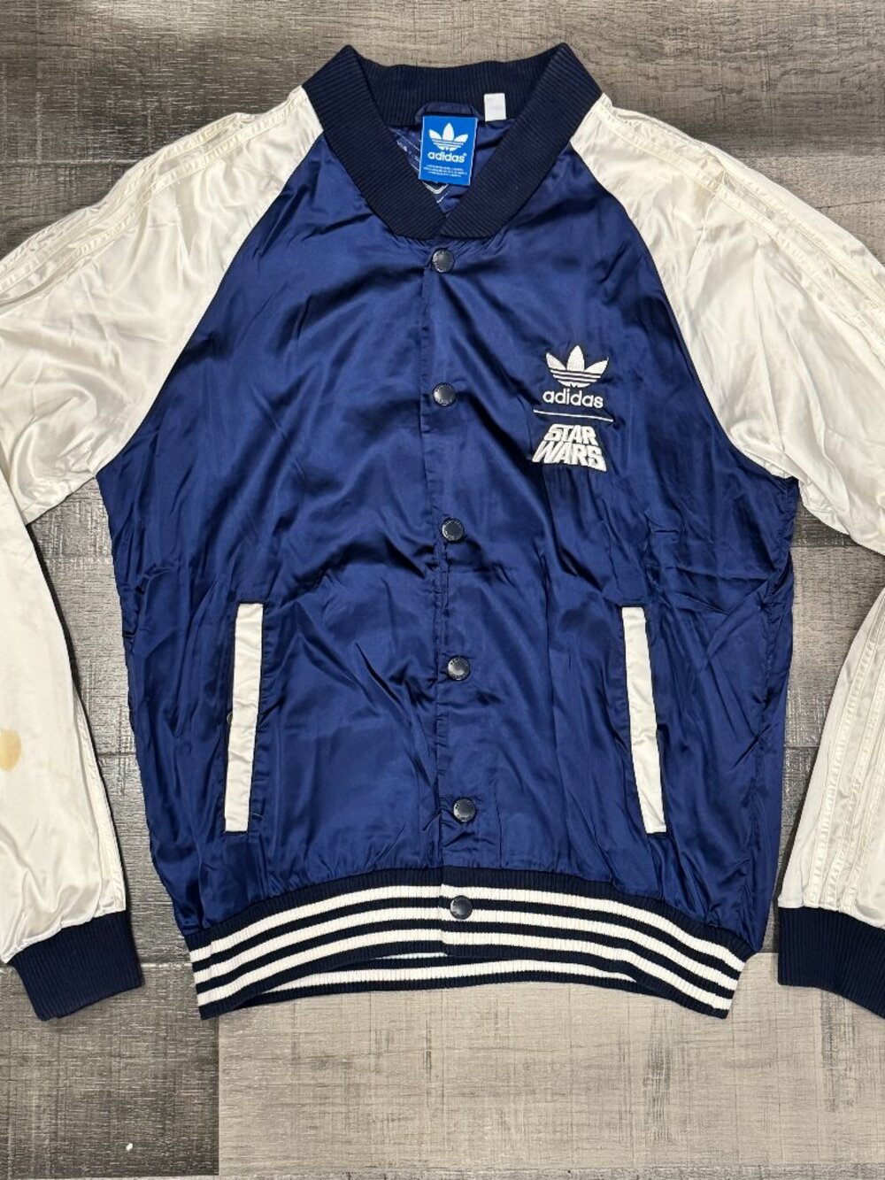 Adidas Star Wars Satin Bomber Jacket size L